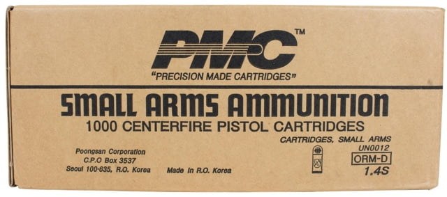  Ammunition Bronze Handgun Ammunition .380 ACP 90 Gr FMJ 920 Fps 1000/ct 380A Case Ammo
