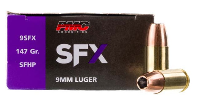 PMC Ammunition SFX Premium 9mm Luger StarFire Hollow Point 147 Grain Pistol Ammo 50 Rounds 1102744 - Pmc Ammunition