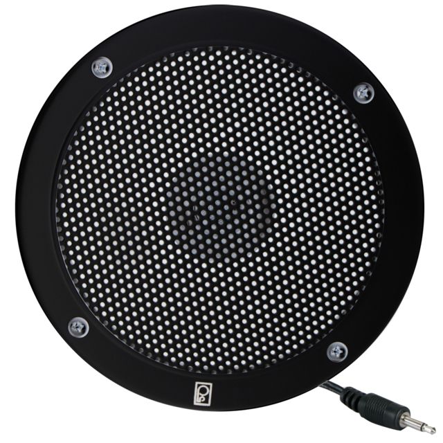 Poly-Planar 5" VHF Extension Speaker - Flush Mount - Single Black - Poly-Planar