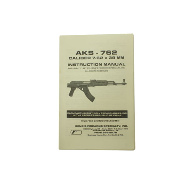 Poly Technologies AK47 Instruction Manual Folding Stock Black 000-007