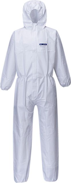Portwest Coverall PP/PE 65g 50pcs White Extra Large - Portwest