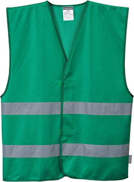 Portwest Iona 2 Band Vest Bottle Green Small/Medium - Portwest