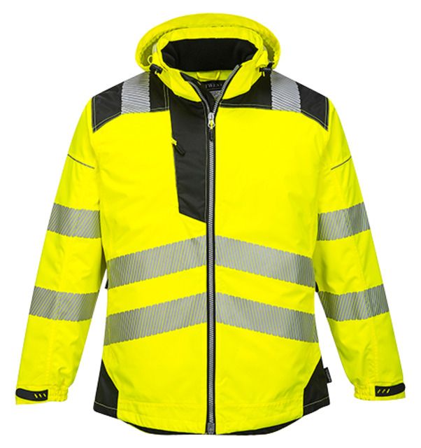 Portwest PW3 Hi-Vis Winter Jacket Yellow/Black 6XL - Portwest