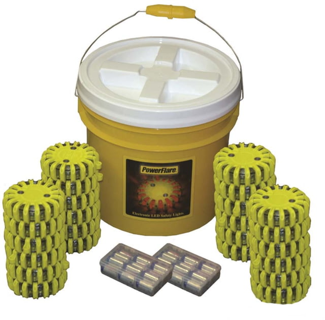Powerflare 24-Pack Bucket of PowerFlare Lights Infrared Tan Shell
