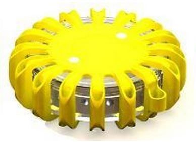 PowerFlare PF-200R Recharge. Safety Light Kit 6Pk Yellow Red/Blue LED HD Magnetic Base w/ CR123 - Powerflare