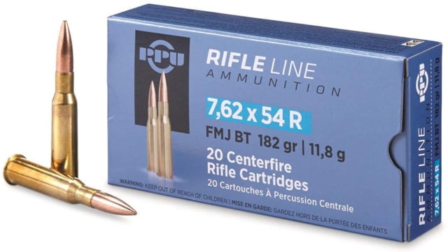 Ppu Ammo 7.65x54r 182gr. Fmj 20-pack