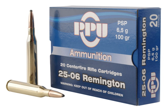 PPU  Standard Rifle  Rem 100 Gr Pointed Soft Point PSP 20 Bx/ 10