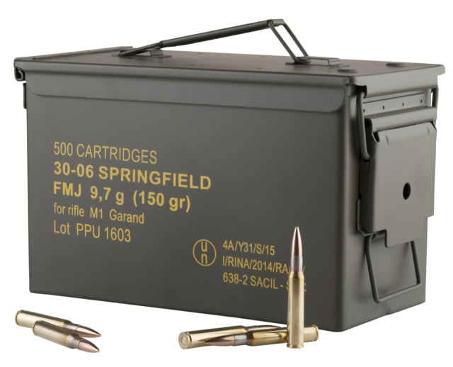 PPU  Standard Rifle  Springfield 150 Gr Full Metal Jacket 500 Rounds - Prvi Partizan