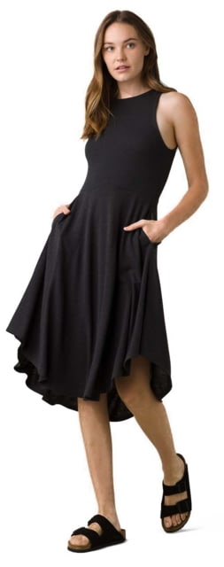 prAna Cozy Up Bayjour Dress - Womens, Black, S, 1968691-001-S