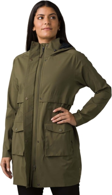 prAna Othello Falls Trench - Womens Cargo Green XS