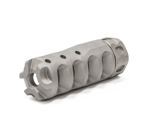 Precision Armament Hypertap Muzzle Brake .45 Caliber 3/4-24 Matte Stainless - Precision Armament