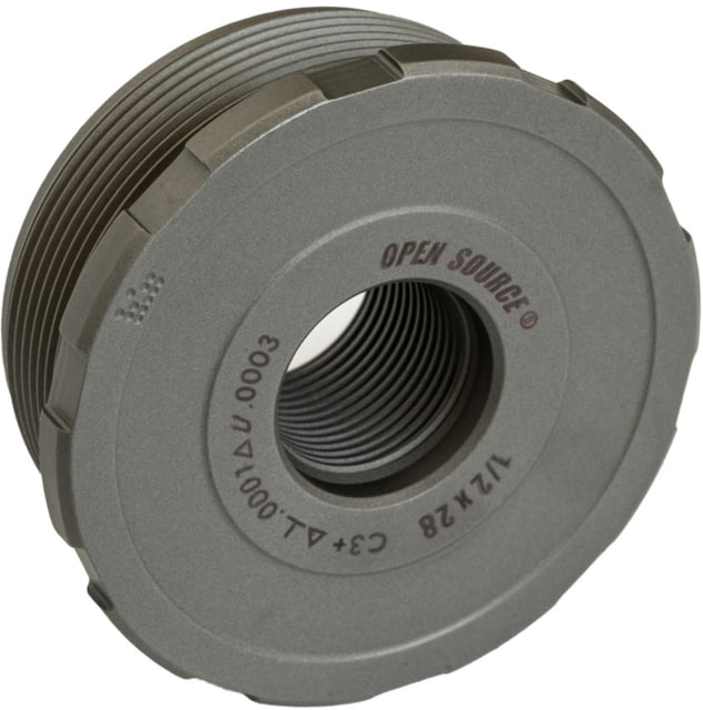 Precision Armament OPEN SOURCE Certified Precision Direct Thread Suppressor Mount 1/2-28 Matte Stainless - Precision Armament