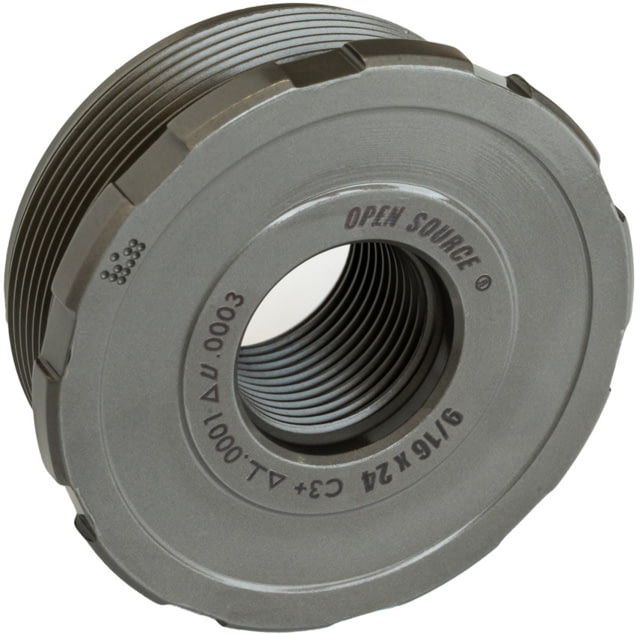 Precision Armament OPEN SOURCE Certified Precision Direct Thread Suppressor Mount 9/16-24 Matte Stainless - Precision Armament