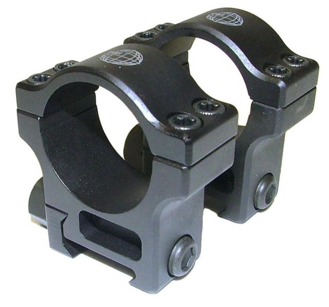 Precision Reflex 30mm Aluminum Rings Intermediate Black - Precision Reflex