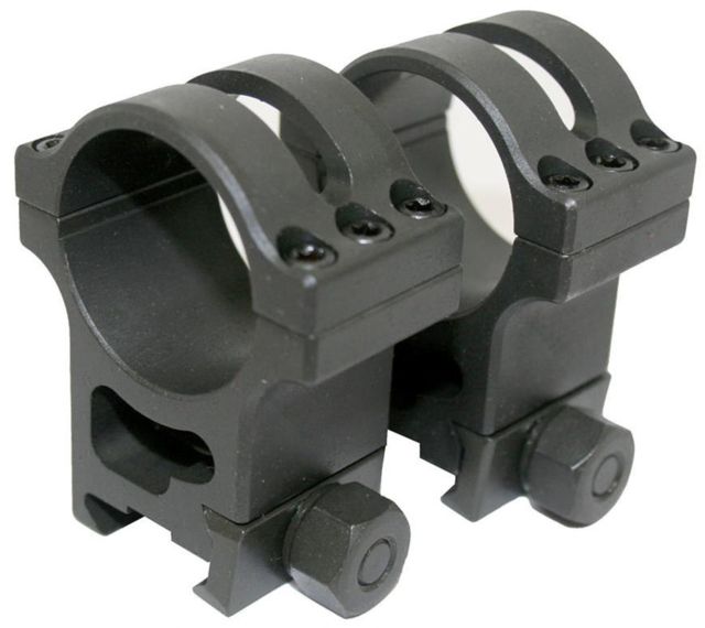 Precision Reflex 30mm Steel Scope Rings Heavy Duty Black - Precision Reflex