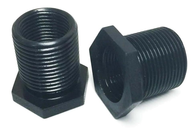Precision Reflex 5/8-24 Brake Thread Adapter w/Hex Collar 6.8 SPC 1/2-36