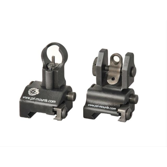 Precision Reflex Flip Up Front and Rear Sight Package Black - Precision Reflex