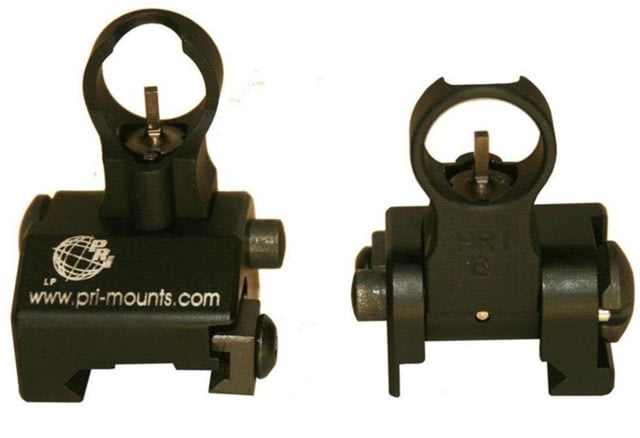 Precision Reflex PRi Delta Rail Mounted Flip Up Front Iron Sight Black - Precision Reflex