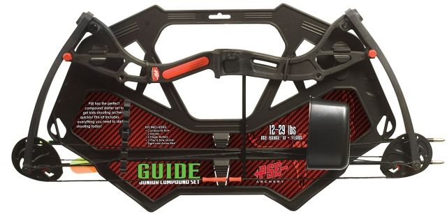 PSE Archery Guide Youth Bow / Right Handed Rd 25-29lb Draw Weight Black - Pse Archery