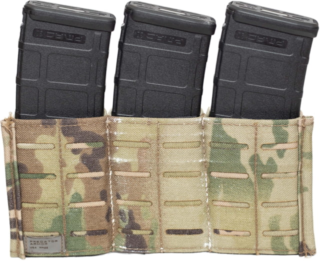 Predator Armor 5.56 Quick Draw Triple Mag Pouch Multi-cam 10x5 - Predator Armor