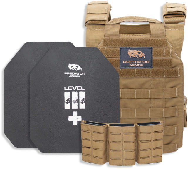 Predator Armor Level III+ Loaded Bundle Coyote 16x12