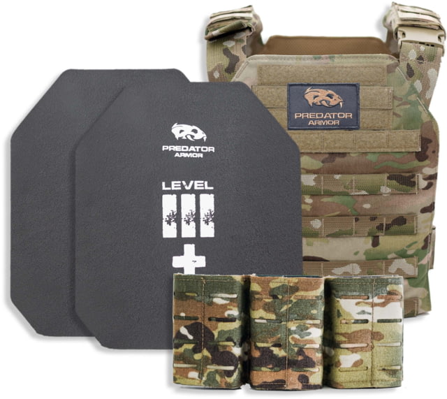 Predator Armor Level III+ Loaded Bundle Multi-cam 16x12
