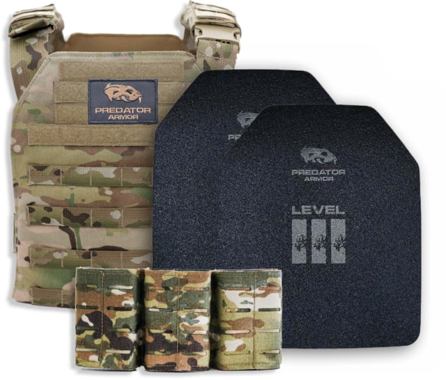 Predator Armor Polyethylene Level III Loaded Bundle Multi-cam 16x12