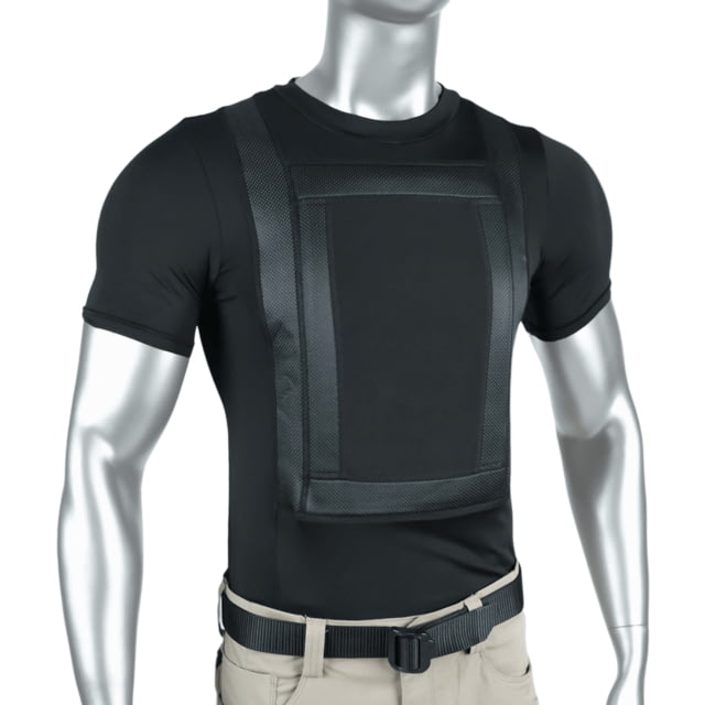 Premier Body Armor 360 Core Everyday Armor T-Shirt w/ 2 Level IIIA Panels Crew Collar Black 2XL