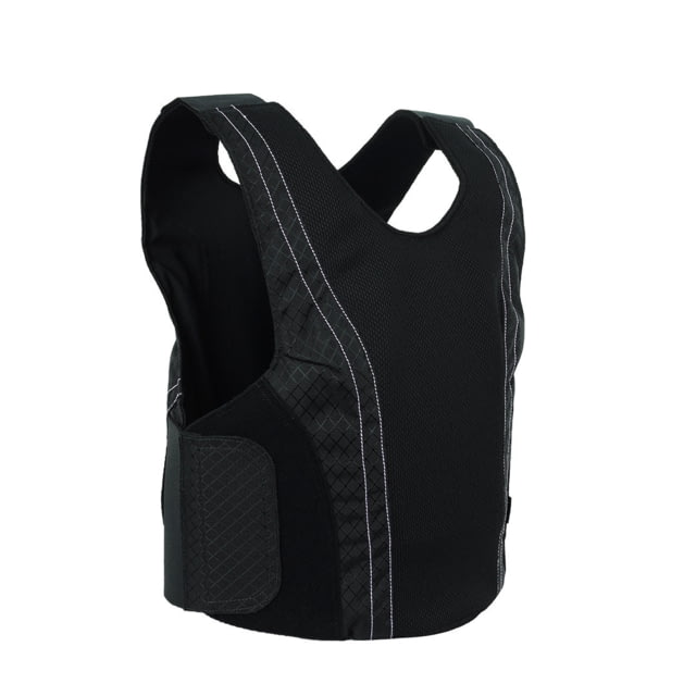 Open Box Dealer Demo Premier Body Armor Concealable Armor Vest w/ Level IIIA Plate - Women's Black With Light Purple Stitching 2XL CAV-F-BLACK-2XL - Premier Body Armor