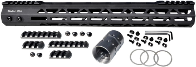 Presma M-LOK Free Float Handguard w/Partial Top Rail 15 in Black