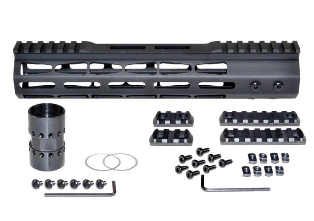 USED Presma AR-10 LR 308 Super Light M-LOK Series Free Float Handguards with Partial Top Rail 10in DPMS Low Profile Black M38MP/L10 - Presma
