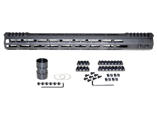 USED Presma AR-10 LR 308 Super Light M-LOK Series Free Float Handguards with Partial Top Rail 17in DPMS Low Profile Black M38MP/L17 - Presma