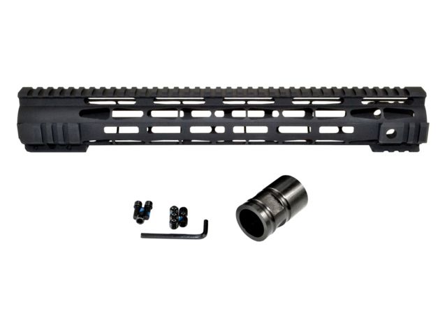 USED Presma AR-15 15in M-LOK Free Float Handguard Forend ID 1.35in .223/5.56 Matte Black MARML15 EDEMO1 Used Condition Like New Inspect and Rebox - Presma