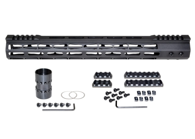 Presma AR-15 Super Light M-LOK Series Free Float Handguards with Partial Top Rail 15in Black - Presma
