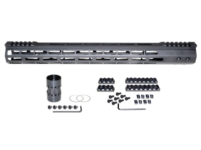 Presma AR-15 Super Light M-LOK Series Free Float Handguards with Partial Top Rail 17in Black - Presma