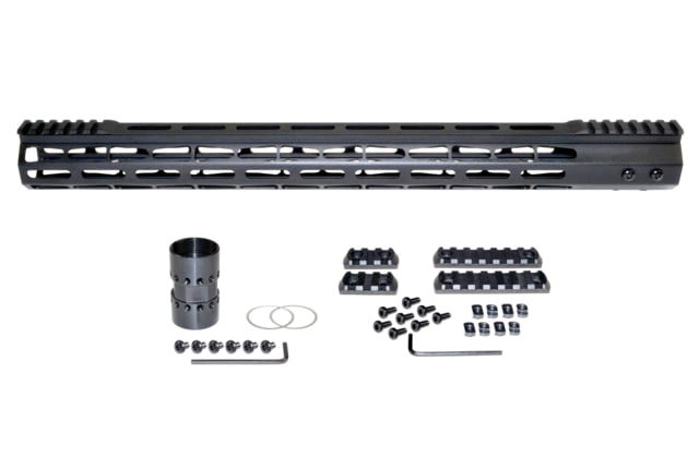 Presma AR-15 Super Light M-LOK Series Free Float Handguards with Partial Top Rail 19in Black - Presma