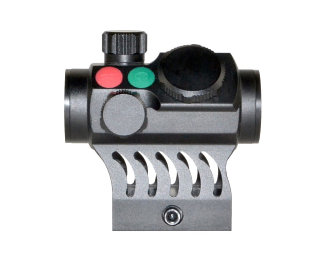 Presma Red Hawk Series Compact Reflex Red/Green Dot Scope w/ Integrated 1in High Profile Picatinny Mount Black - Presma