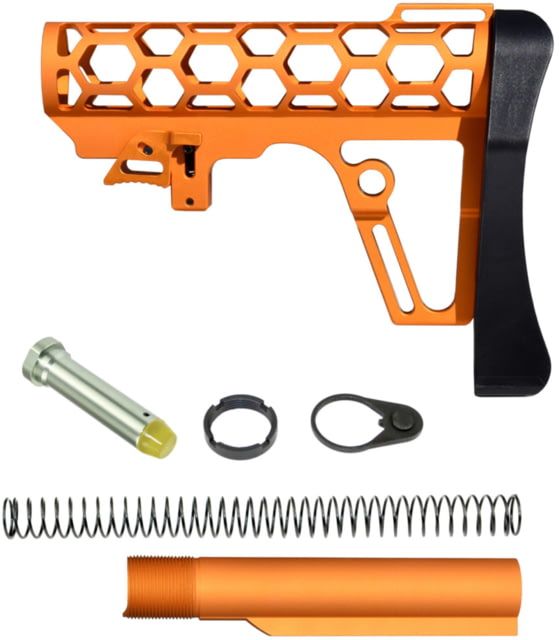 Presma Skeletonized Mil-Spec Stock Assembly Orange - Presma