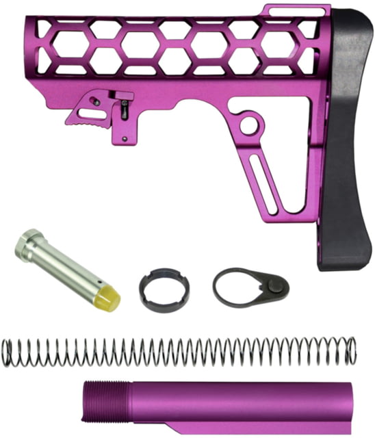 Presma Skeletonized Mil-Spec Stock Assembly Purple - Presma