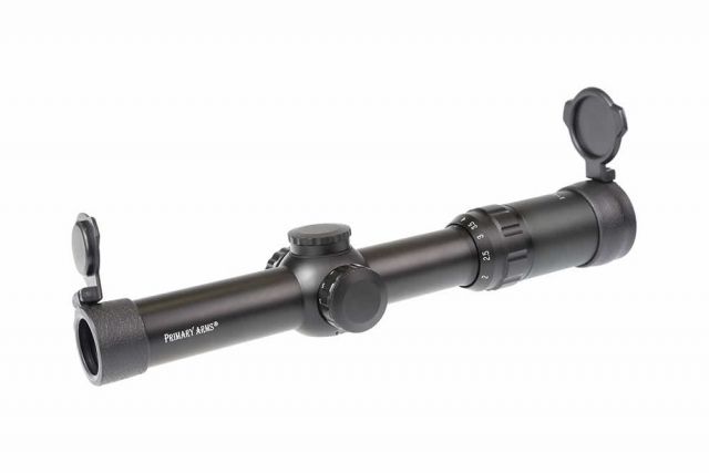 EDEMO Primary Arms Classic Series Rifle Scope 1-4x24mm Second Focal Plane Duplex Dot Illuminated Reticle Black  EDEMO1 - Primary Arms