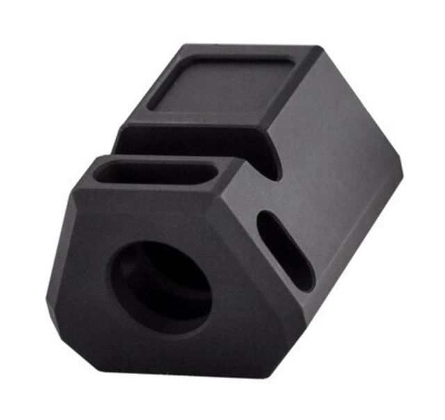 Primary Machine CZ  Stealth Comp 9mm 1/2-28 Thread Black Anodize - Primary Machine