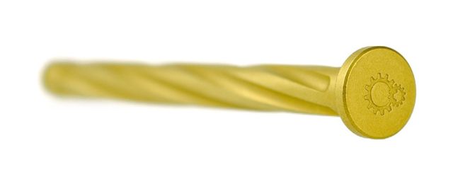 USED Primary Machine P09 Guide Rod Fluted w/ 15lb Recoil Spring Titanium Nitride Gold P09/GUIDEROD/TiN/15 EDEMO1 Used Condition Fair Installed/Mounted - Primary Machine