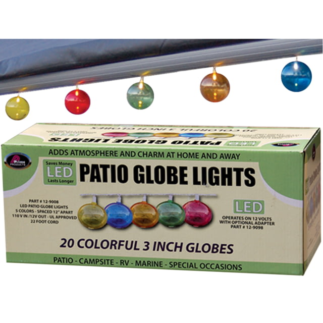Prime Products 12 9008 LED Patio Multi Color Globe Lights, 44173