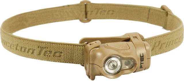 Princeton Tec Byte Tactical LED Red/White Headlamps 200 Lumens Tan - Princeton Tec