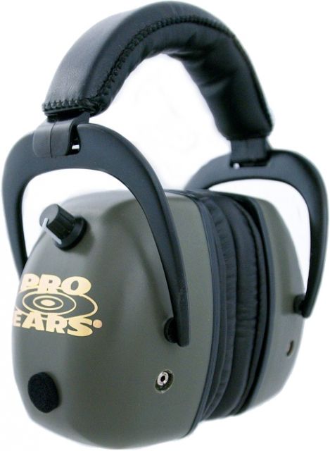 Pro Ears Pro Mag Gold Electronic Ear Muffs 30 dB Green