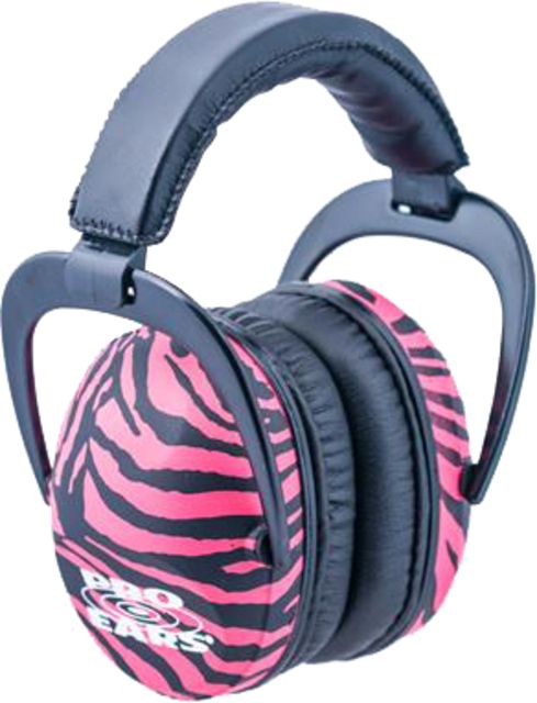 Pro Ears Ultra Sleek Headset Pink Zebra - Pro Ears