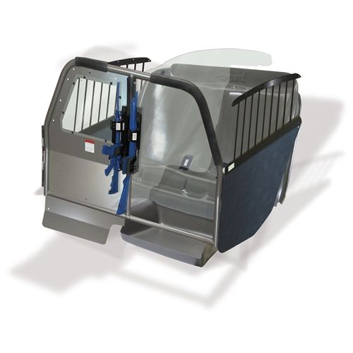 Pro-Gard Industries Dual Prisoner Compartments Pro-cell Prisoner Transport System Full Partition Includes Recessed Panel