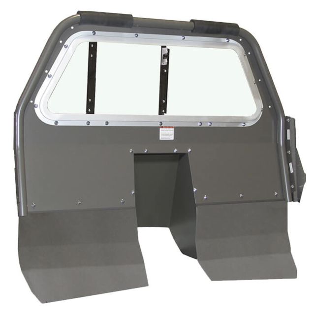 Pro-Gard Industries Space Saver Standard Prisoner Transport Partition - Center Sliding Poly Window