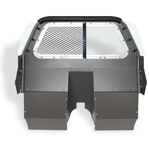 Pro-Gard Industries Stationary Polycarbonate Window And Center Expanded Metal