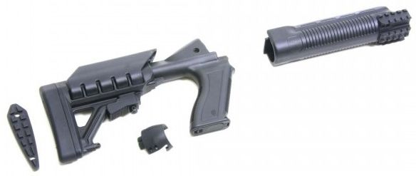 USED Pro Mag Archangel Tactical Shotgun Stock System for Mossberg 500/590 Black Polymer AA500 EDEMO2 Condition Parts Only/Salvage Defective - Promag